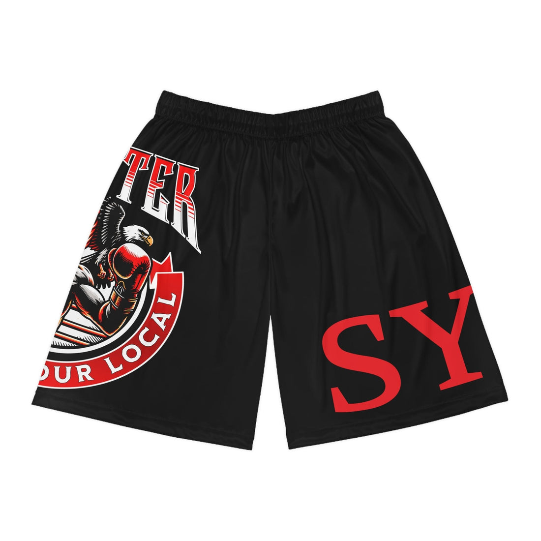 Support Your Local Fighter Shorts Seam thread color automatically matched to design / XS O.G. MMA Shorts