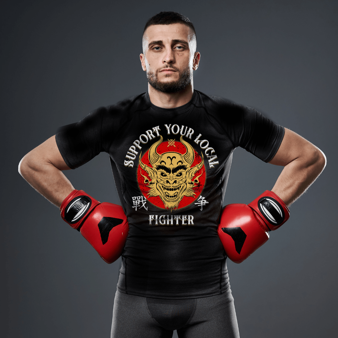 Support Your Local Fighter tshirt Golden Dragon Tee